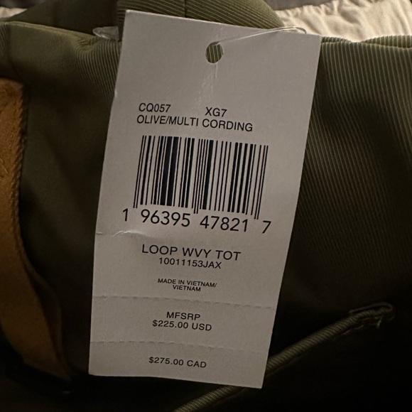 Coachtopia Olive Green Quilted Tote Bag - Picture 6 of 6